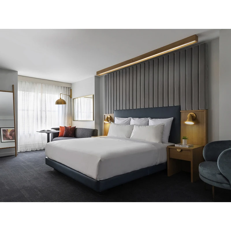 TAISEN hotel casegoods Elegant Modern USA Hotel Furniture Bedroom Sets 5 star
