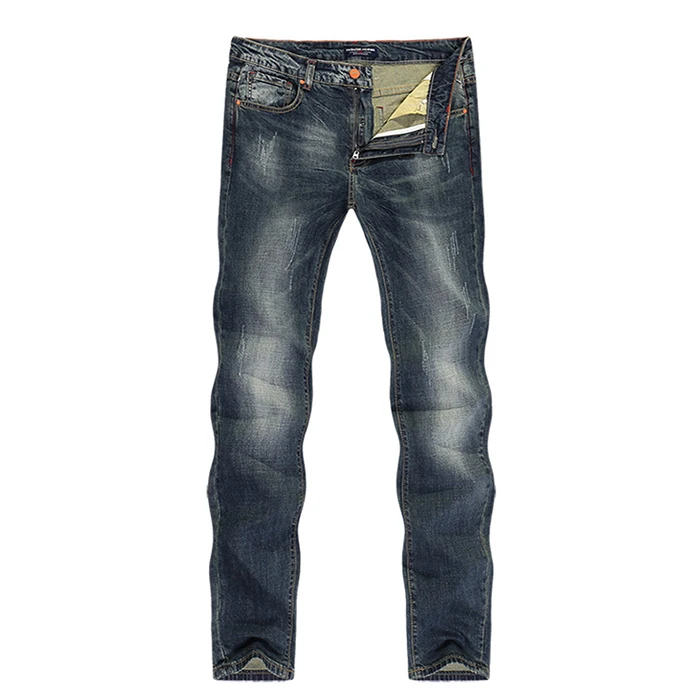 professional factory custom denim fabric jeans custom pattern distressed washed men denim jeans