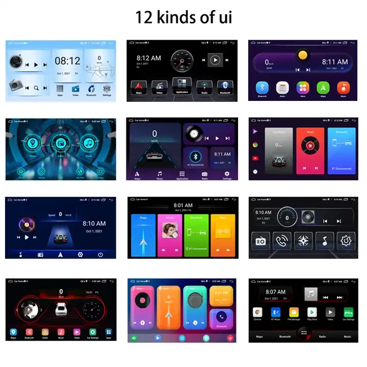 Bosstar Android 12.0 Car Multimedia Player 7Inch Universal Car Radio Topway TS10 With CarPlay GPS