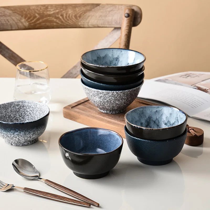 Good Quality Japanese-Style Soup Salad Dessert Pasta Fruit Bowls Pho Udon Noodle Ceramic Ramen Bowl Set Porcelain Cereal Bowl