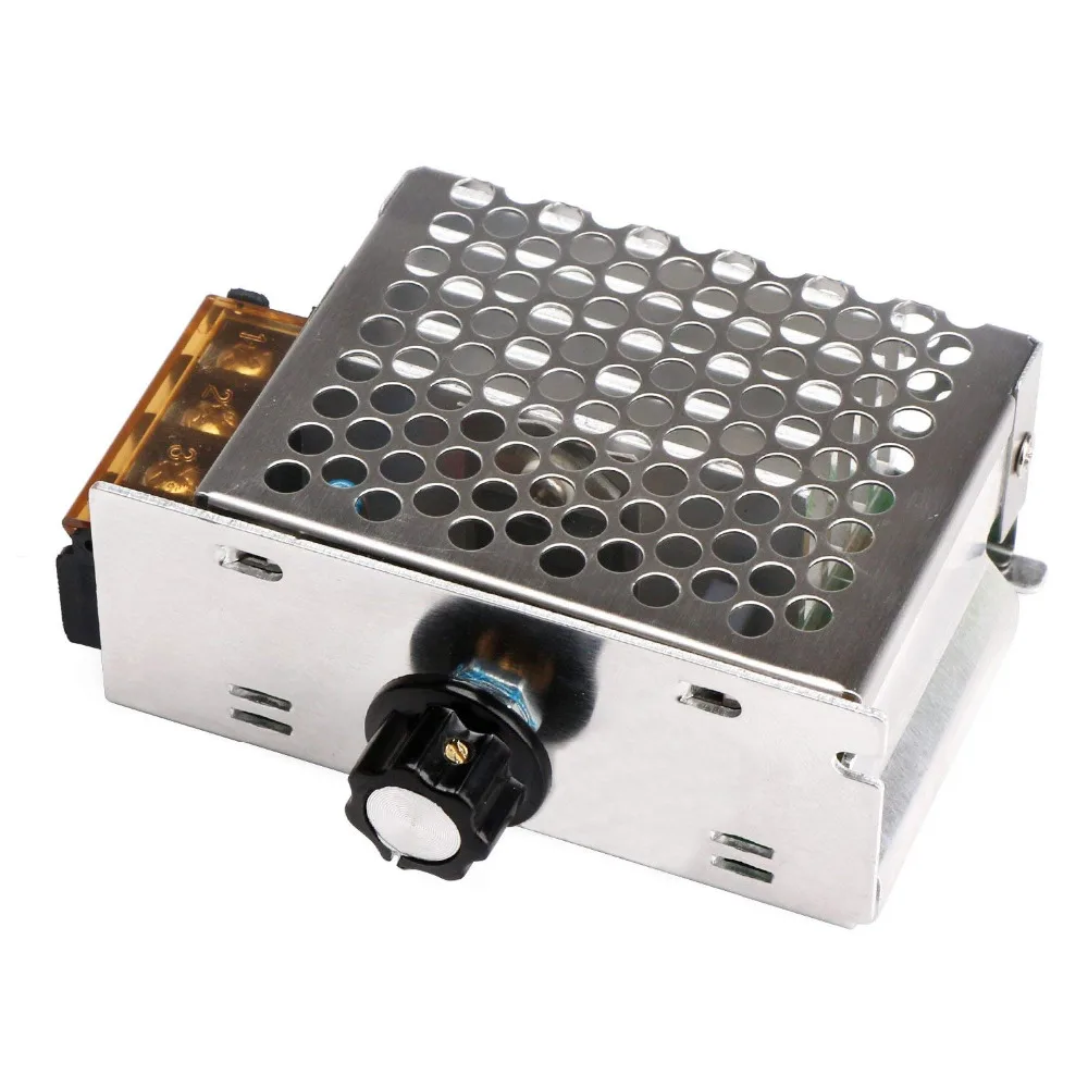 Speed Controller Motor Control Board AC 110-220V 4000W Adjustable Voltage Regulator SCR High Power Dimmer Controller