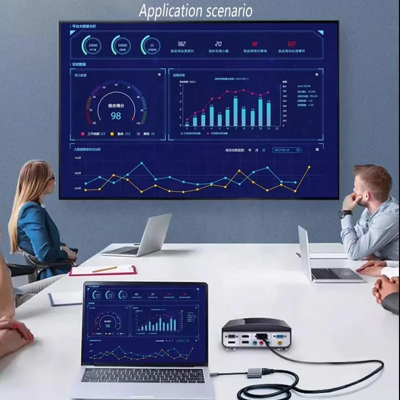 FARSINCE Type C 5 in 1 hub USB C to HDMI VGA 3.5mm audio USB 3.0 PD charging 5 in 1 Hub adapter