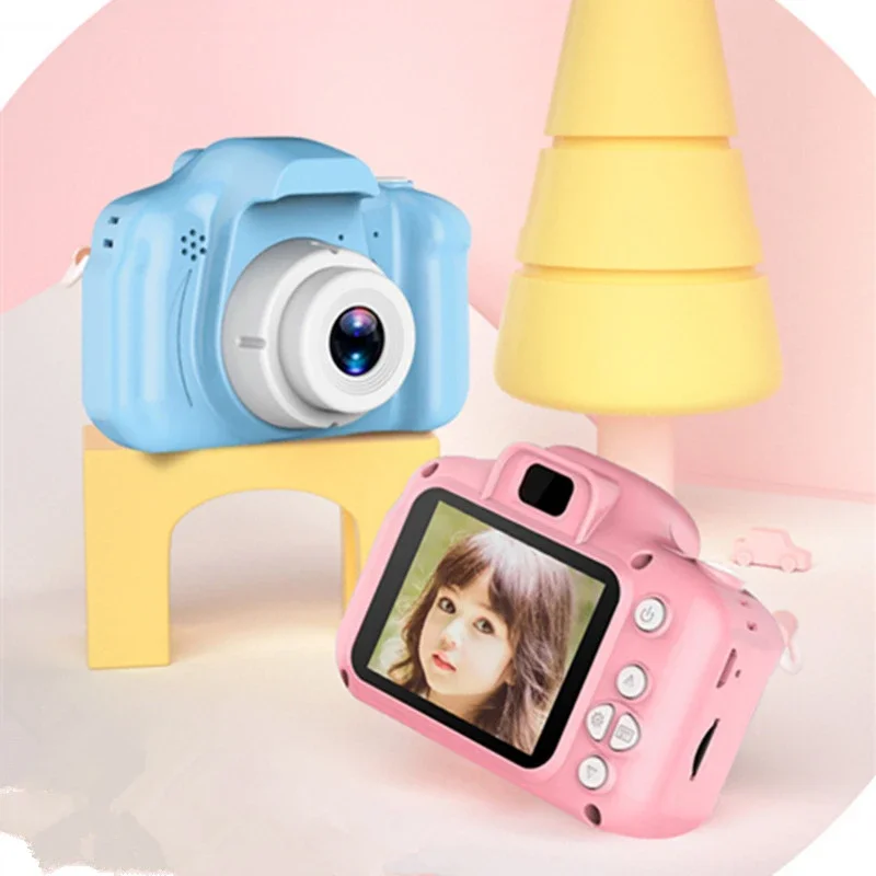 Kids Camera 12MP HD Video Camera 1080P Screen Digital Cameras Video Recorder Outdoor Toys For Children With 32GB Card Reader