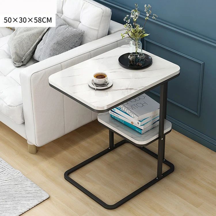 Домашняя мебель Nordic MDF мраморные чайные журнальные столики современный минималистичный с-образный боковой столик для