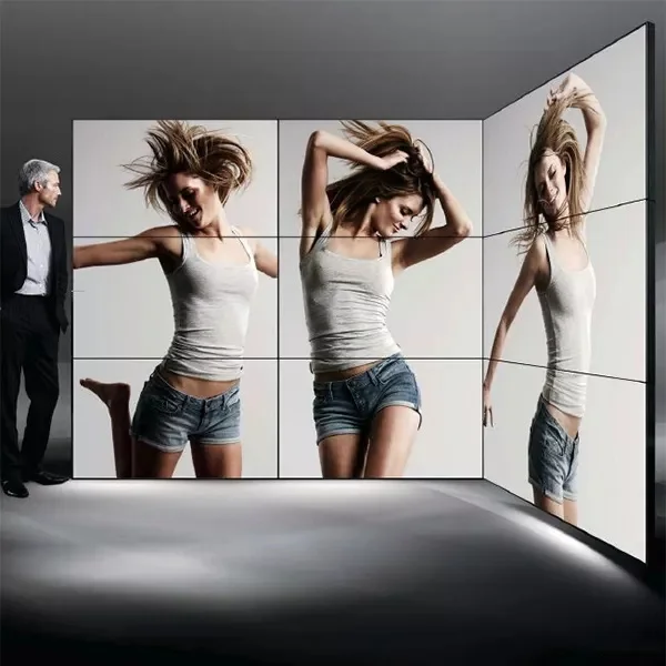 46 49 55 Inch Indoor 4k 2x2 3x3 Mutil Splicing Advertising Player Screen Narrow Bezel 1.8mm 3.5mm Display Lcd Video Wall