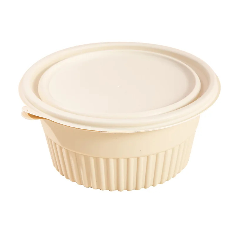 Modern Eco-Friendly Disposable Corn Starch Tableware and Hamburger Packaging Boxes Degradable for the Kitchen