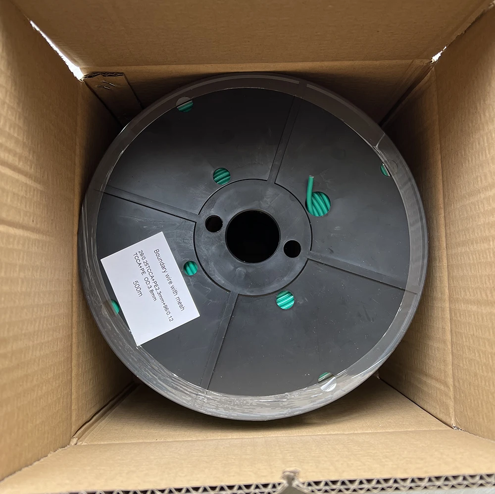 Robotic lawn mower cable in electrical wires with mesh boundary wire electric