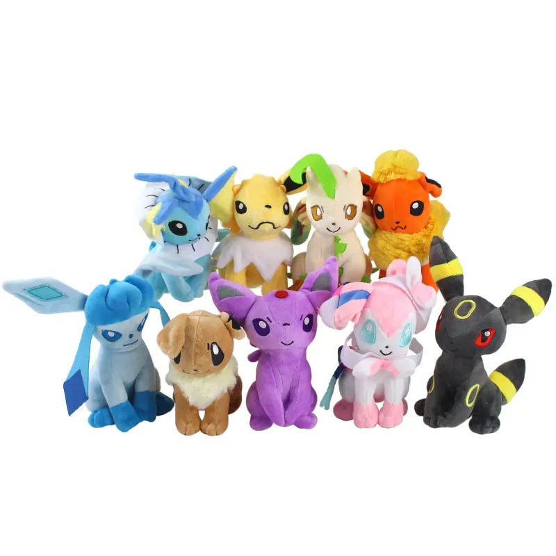 Wholesale 30cm Eevee Plush Soft Fabric Pokemoning Toy Umbreon Jolteon Espeon Cartoon