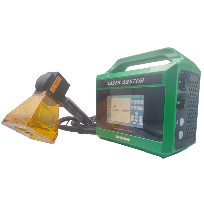 Battery powered MAX JPT handheld portable mini 20w 30w fiber laser marking machine