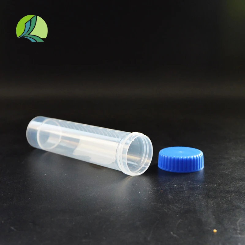 High Quality 50ml PP Transparent Plastic Centrifuge Tube with Scale Conical Bottom Laboratory Use