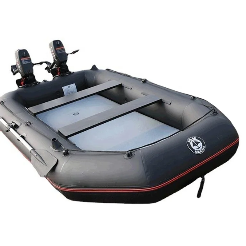 8.5 ft Dinghy Boats 6 Persons Widened Inflatable Boat Fishing Kayak Raft Sport Boat for Adults with Paddles Air Pump Carry Bag