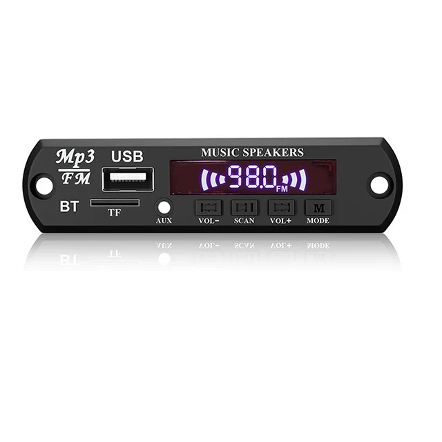 Car Audio USB TF FM Radio MP3 Bluetooth Player 5V 12V Wireless Bluetooth 5.0 MP3 WMA Decoder Board