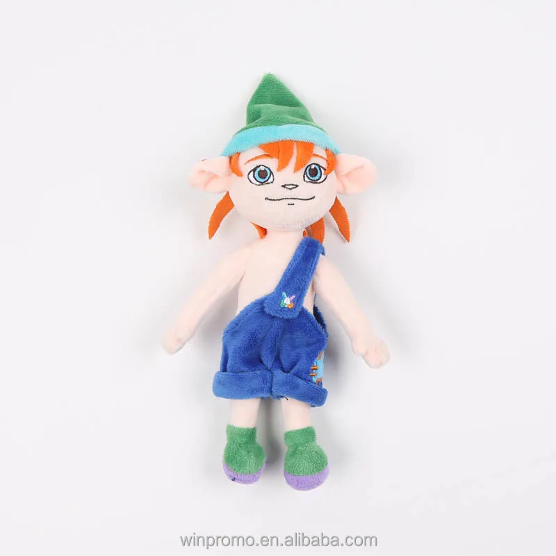 Custom Cute Elf Design Cartoon Character Plush Stuffed Doll Toys Lovely Holiday Gifts For Kids Promotional Products