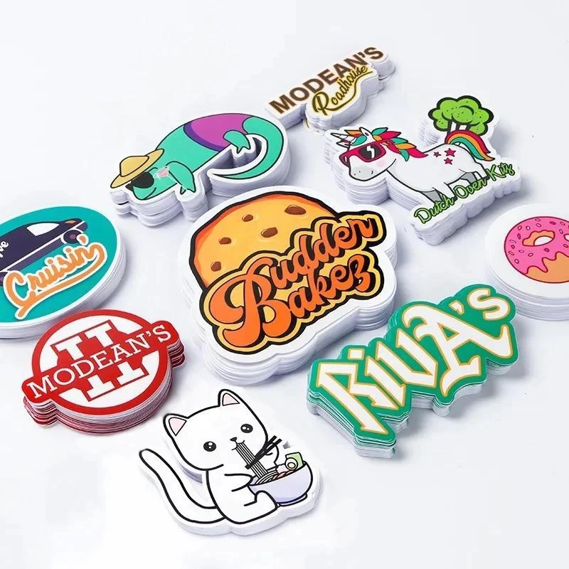 Custom Printing Waterproof Vinyl Stickers Die Cut Label Logo Stickers Adhesive PVC Label Sticker