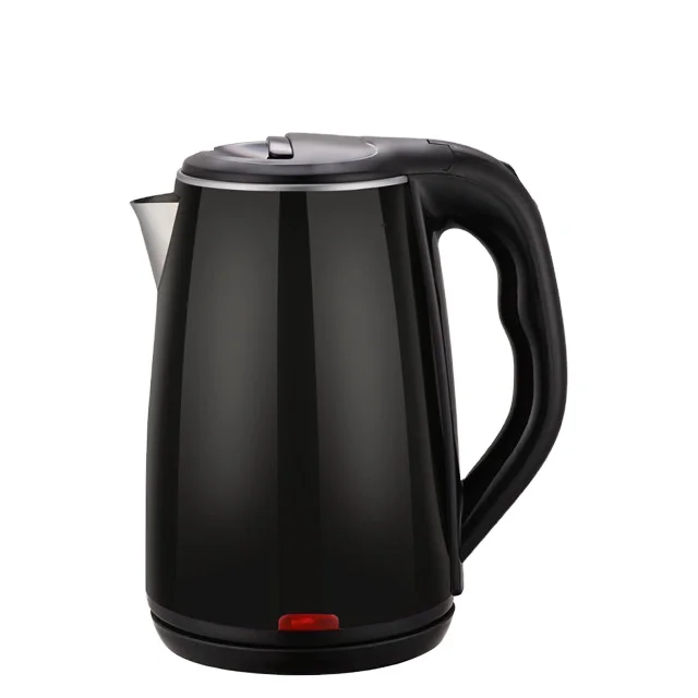 Double Wall Stainless Steel Cool Touch Tea Kettle with 1000W Fast Boiling Heater Cordless with Auto Shut-Off and anti-drying