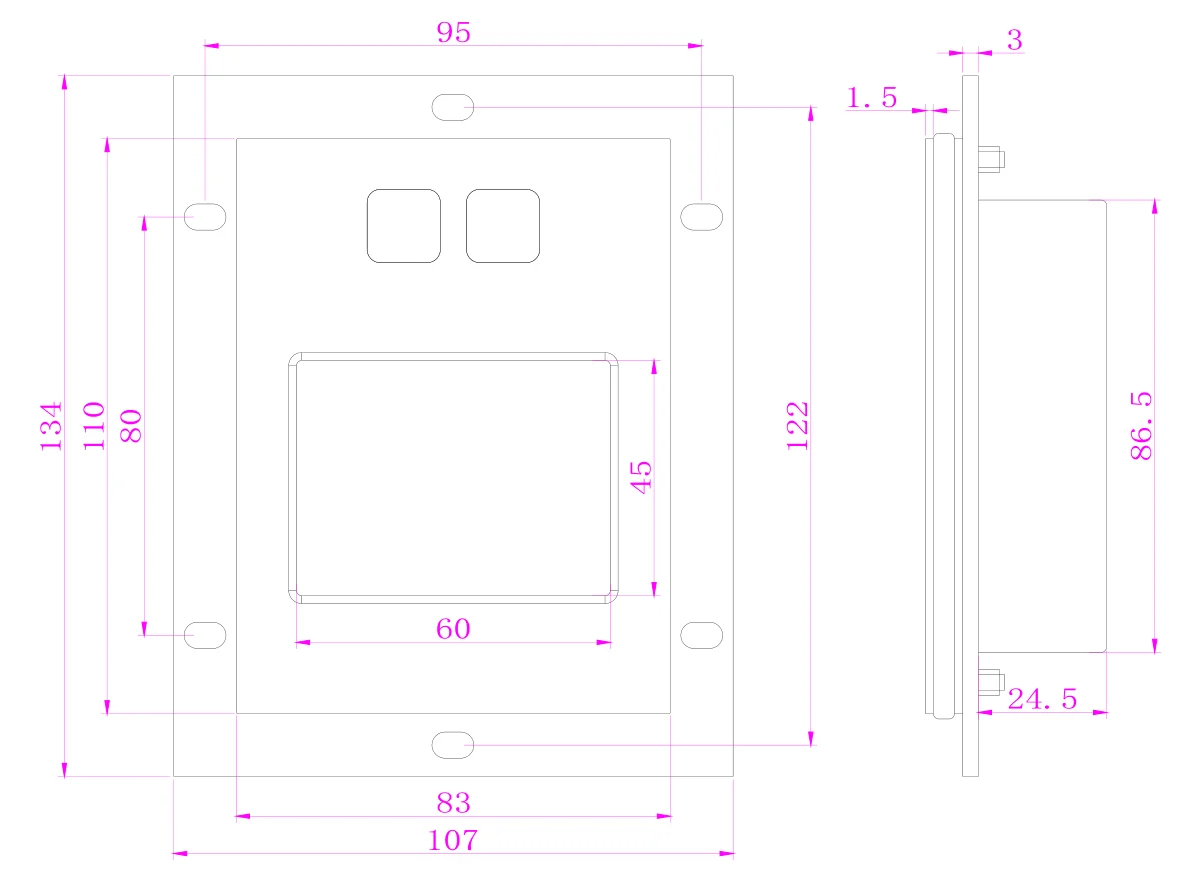 Промышленный пыленепроницаемый и водонепроницаемый металлический сенсорный коврик из нержавеющей стали для точной точки