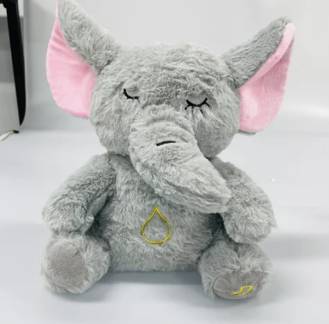 Sound Machine Soothe Snuggle Otter, Sensory Details Music Lights Rhythmic Breathing Motion Musical Baby Plush Toy  for Newborns