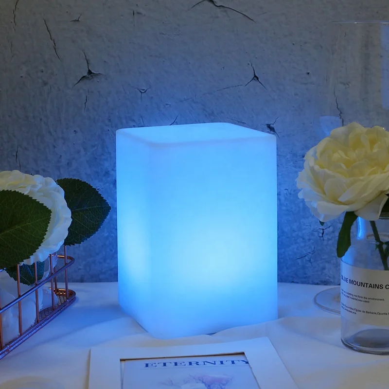 Приложение Wi Fi управление квадратный 10 см usb зарядка кровать лампы smart led ночник для