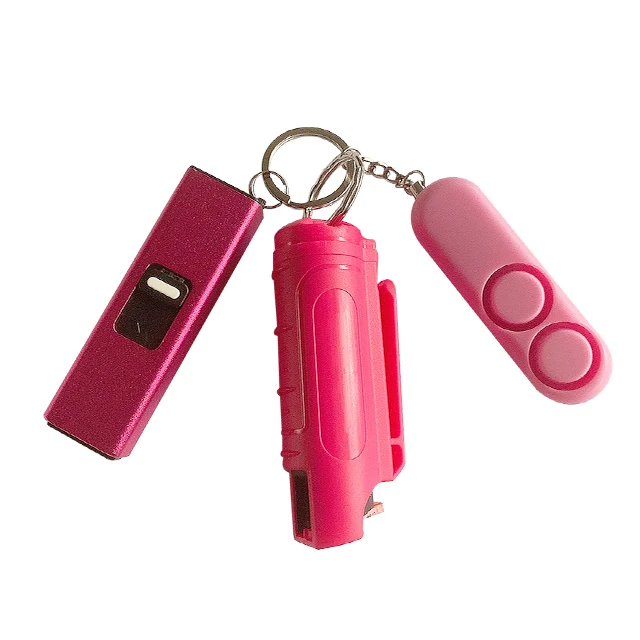 
Self Defense Kit Pepper Spray Alarm for Women Survival Tool for Safe Self Defense Keychain Set 