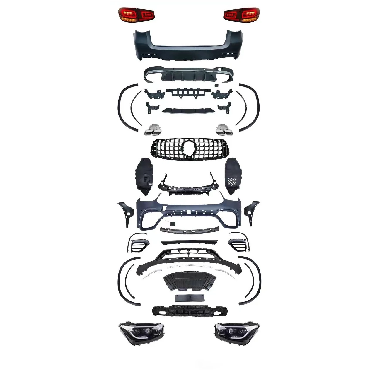 Bodykit For Mercedes Benz GLC class X253 2015-2019 modified to GLC63 AMG style