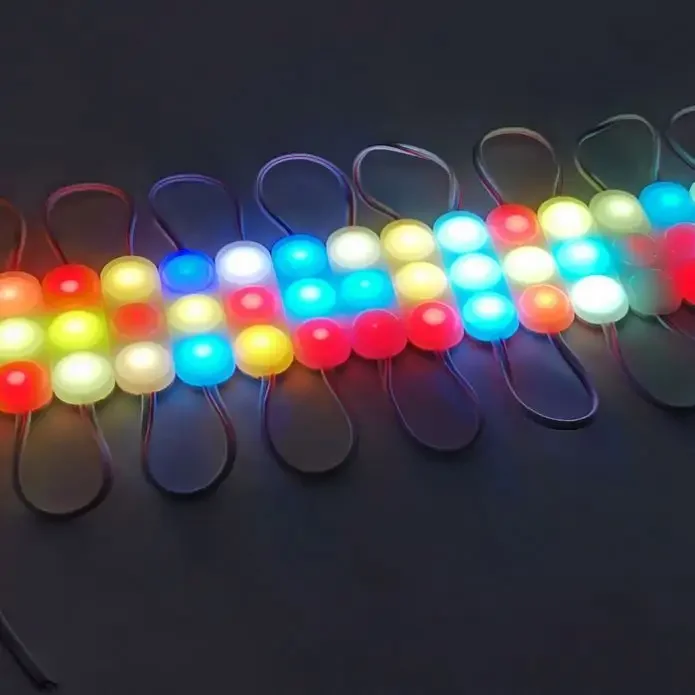 Hot Sell SMD2835 RGB Self-Dimming 5516 1.5W Waterproof IP67 Outdoor RGB Flashing LED Module Light For Letter Sign Advertising