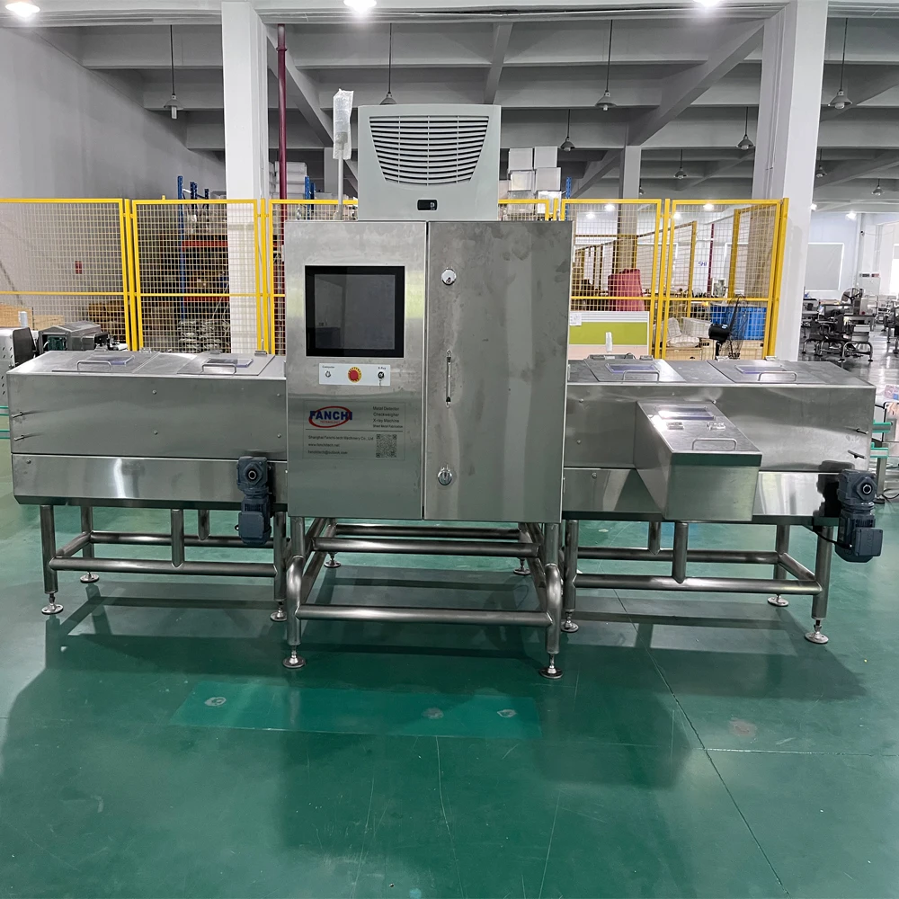 Dual beam X-ray inspection system for metal canned products x ray machine for glass can