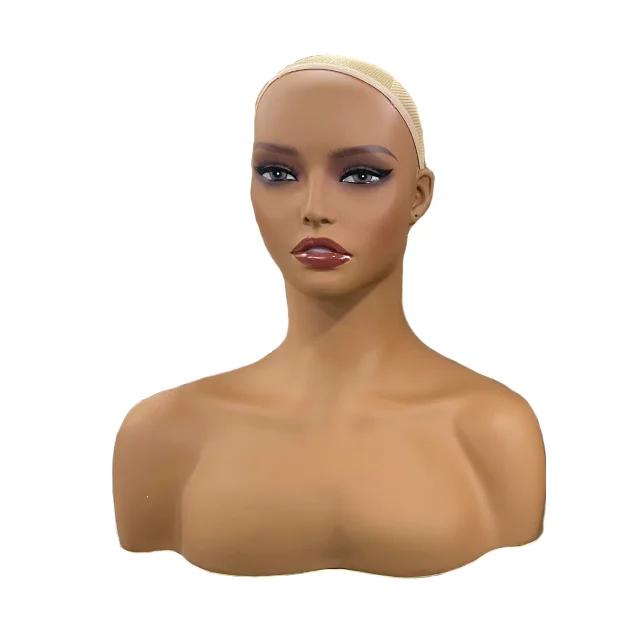 Realistic Female Mannequin Headband Shoulder Display - Model Headband Shoulder for Wigs / Jewelry / Makeup / Hats