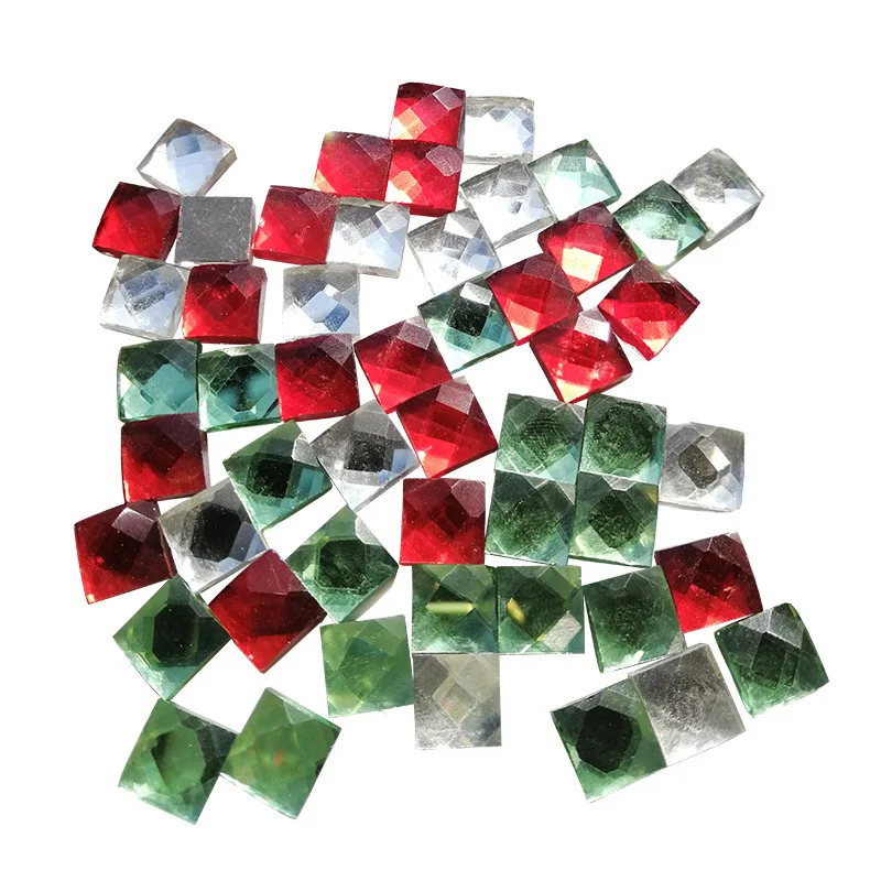 Crystal Mosaic Tiles Squares Stained Glass For Crafts Supplies Diy Picture Frames Handmade Jewelry Coasters Art Decoration