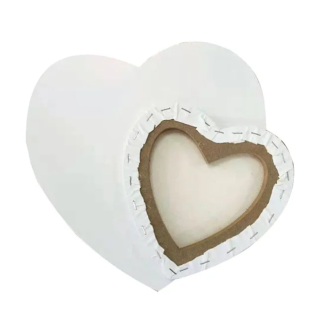12 pack Artist wholesale blank large heart stretched canvas board for painting