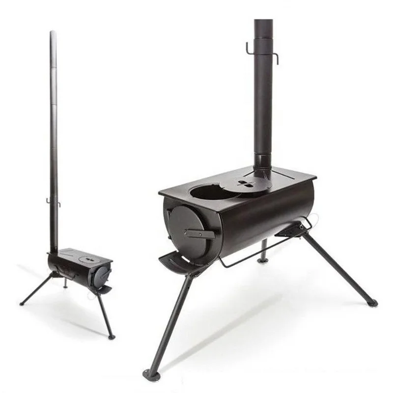 Outdoor Camping Wood Burning Stoves Portable Pellet Burner For Outdoor Home Heating And Cooking