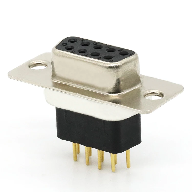 DB Connector Dual Row D-SUB 9Pin DB9 Female Receptacle Connector