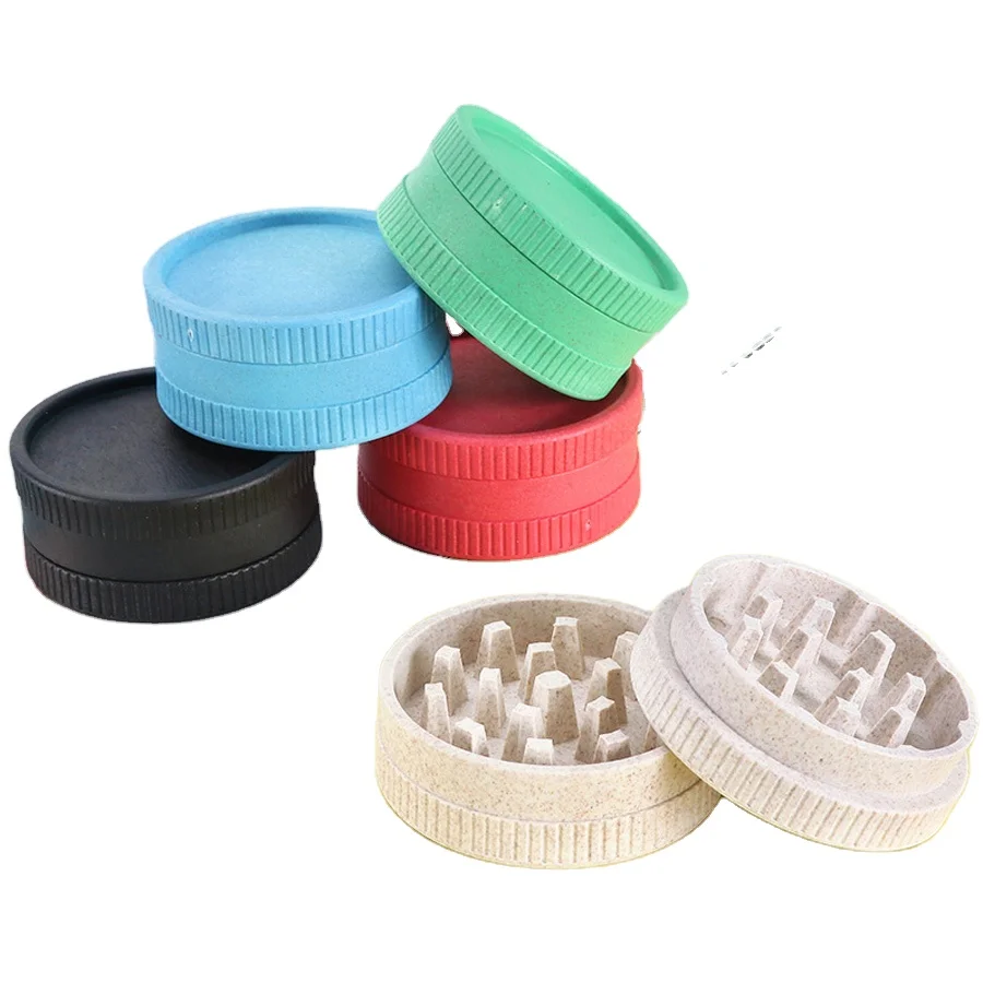Wholesale High Quality 60 mm Plastic Grinders Customize Logo Smoking Accessories Tobacco Grinder