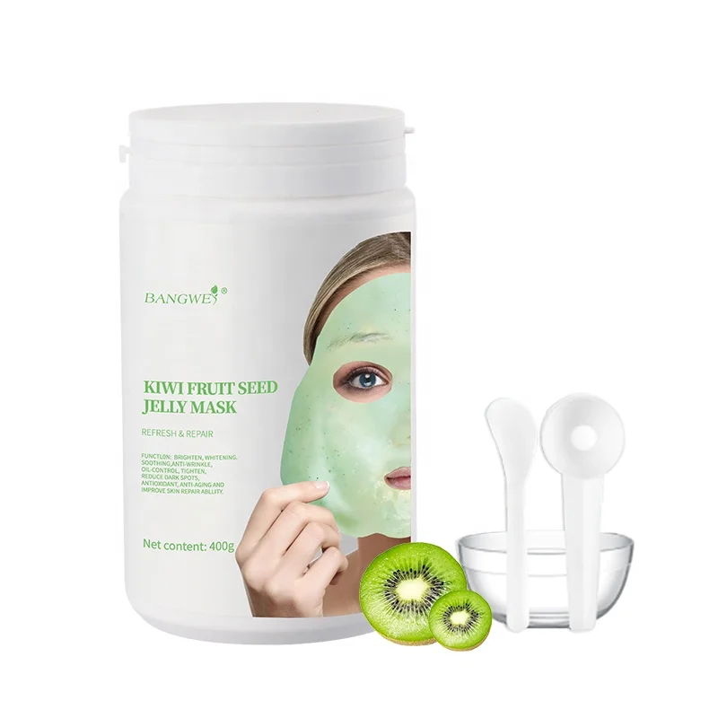 beauty salon spa kiwi fruit jelly mud mask powder pore shrinking oil control beauty face women skin care products