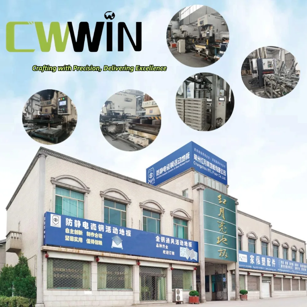 Durable Anti-Static Raised Floor System for Data Centers & Laboratories HPL Finish Material Calcium Sulfate Conductive Panels