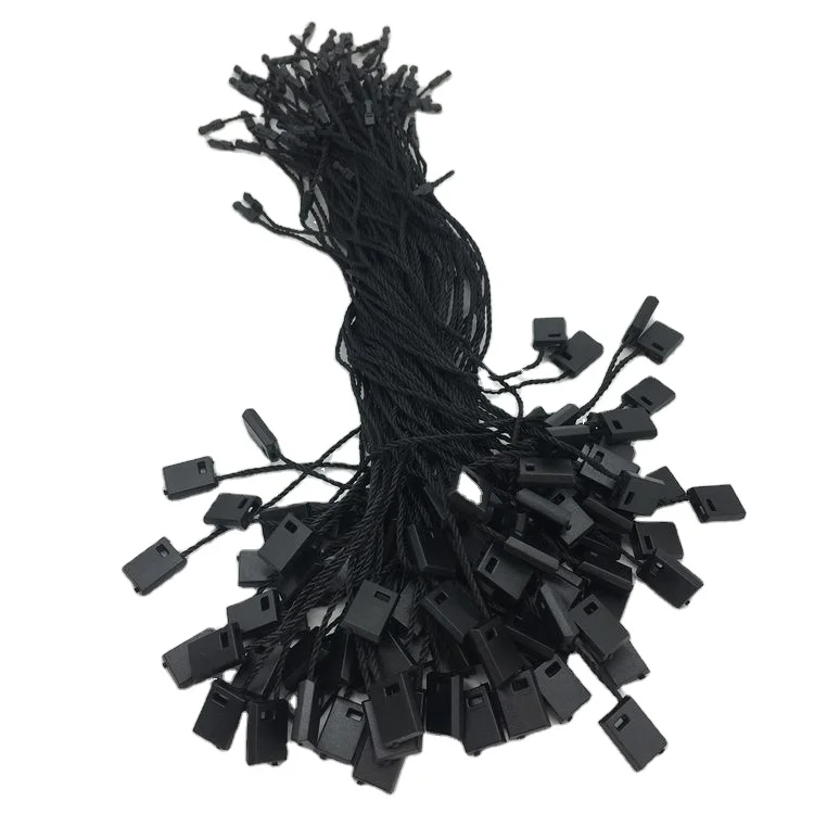 100pcs Black color  common hangtag string for Garment