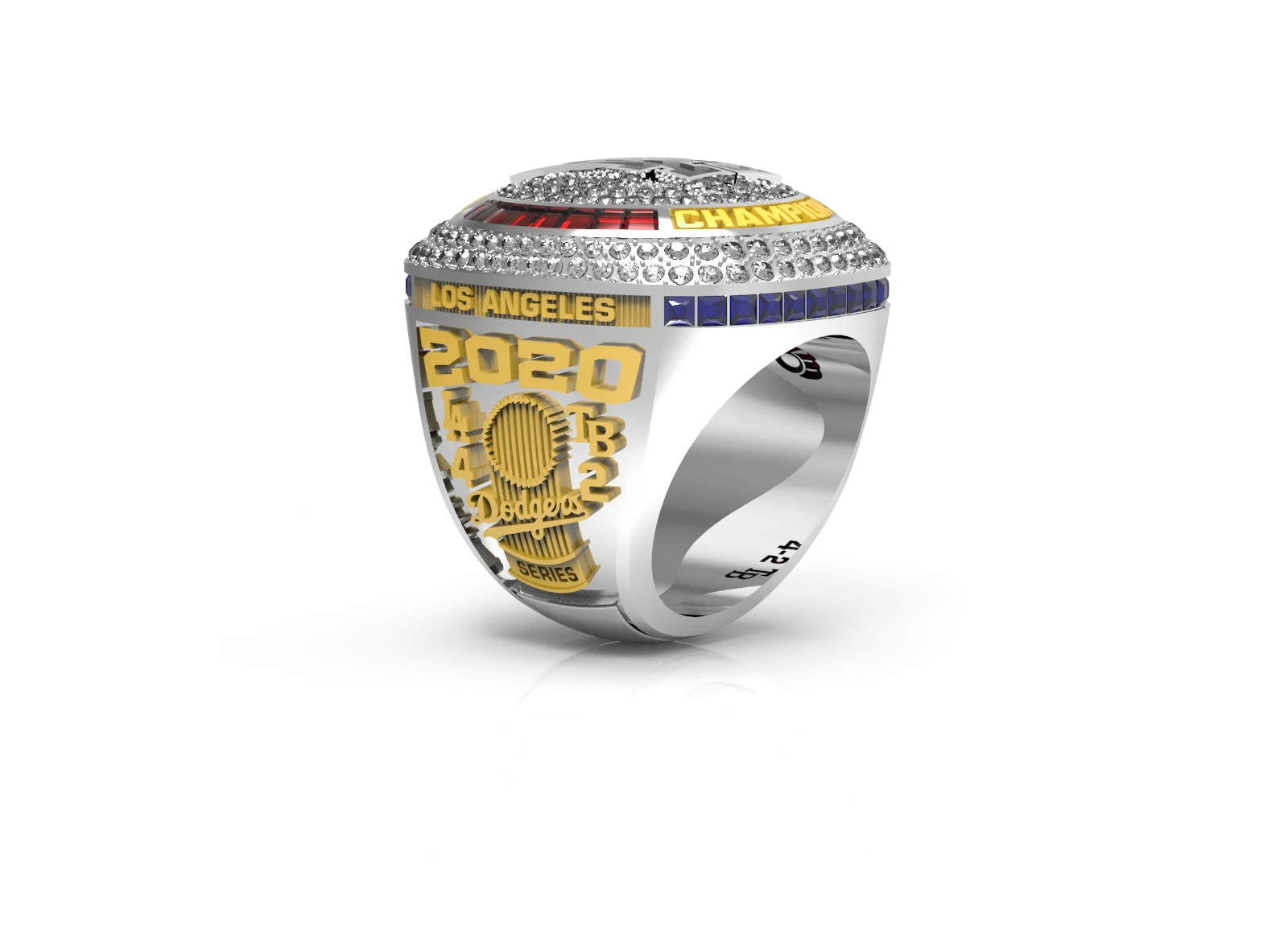 The Newest 2020 Los Angeles Dodgers Championship Ring designed by our own company and baseball championship rings for cool men