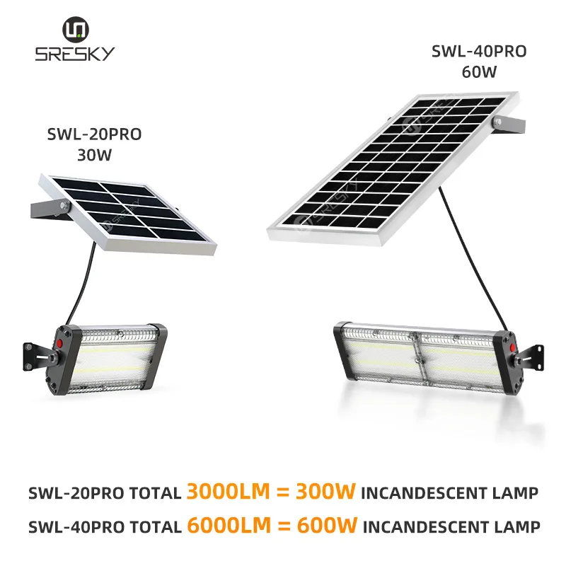 Safe and reliable high bright outside solar power flood lamps waterproof remote control 30w 60w wall solar led light with timer