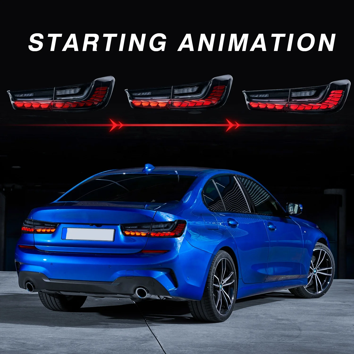 Новые светодиодные Автомобильные фары дизайн для BMW 3 серии G28 задние 2018-2020 подключи и работай остановки заднего света G20