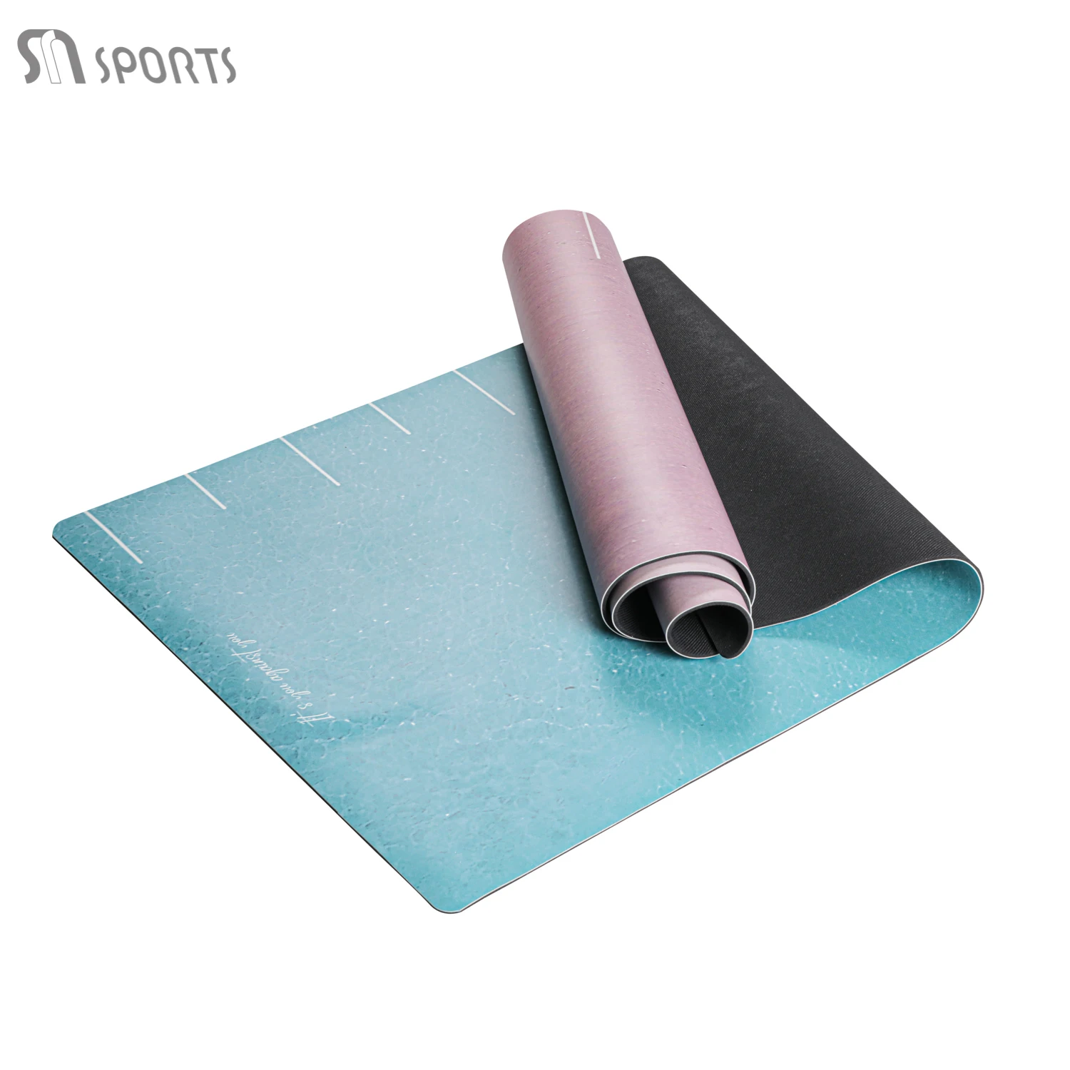 Newly Designed Environmentally PU Polyurethane High Quality Eco Friendly Suede Fitness Floor  Exercise Fitness Non-slip Mat Yoga