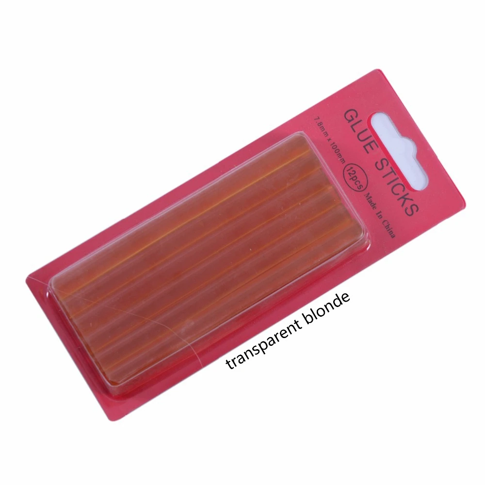 12pcs/lot Keratin Glue Sticks,fusion Glue, High Temperature Wig Special Hair Extension Glue Stick Hot Melt Glue Strip