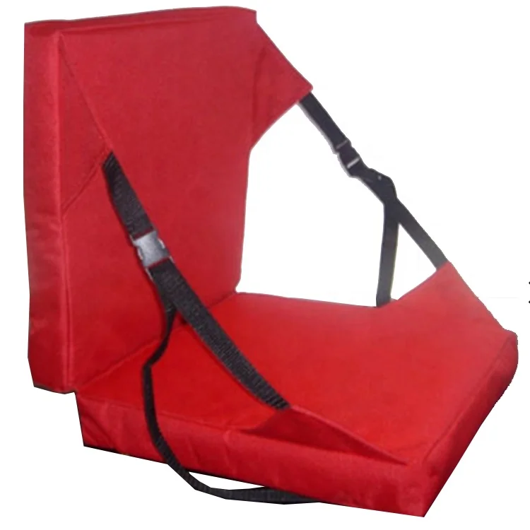 Portable seat stadium folding cushion chair with backrest, foldable seat cushion for outdoor