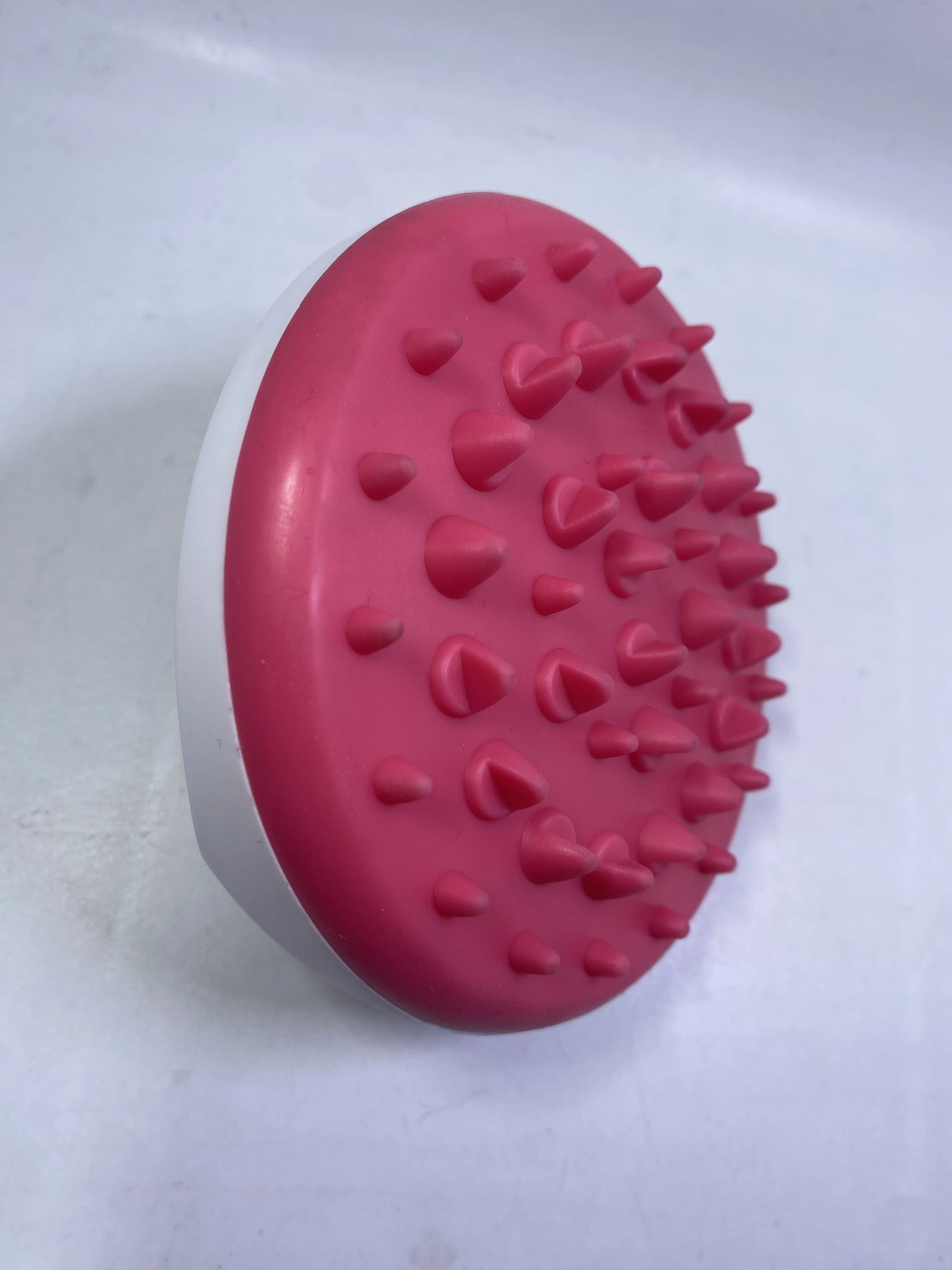 Logo printed custom cheap plastic hand hold rubber head massager for promotion
