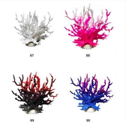 Plastic Coral Reef Decor  Mini Faux Coral Decor for Aquarium Decorations