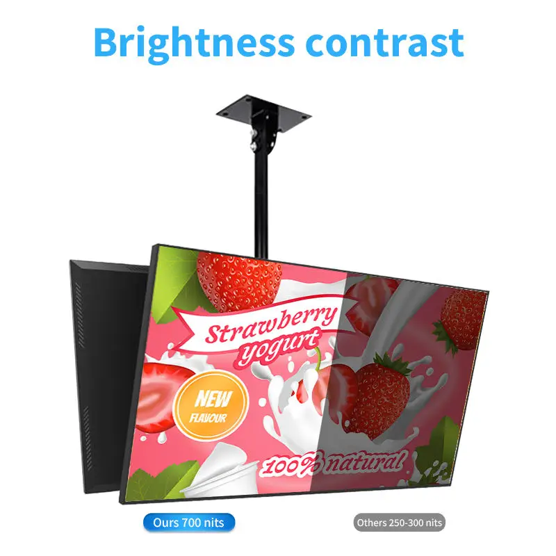 21.5 Inch Hanging Digital Menu Board Sign Billboard Advertising Menu display screen for fast food restaurants