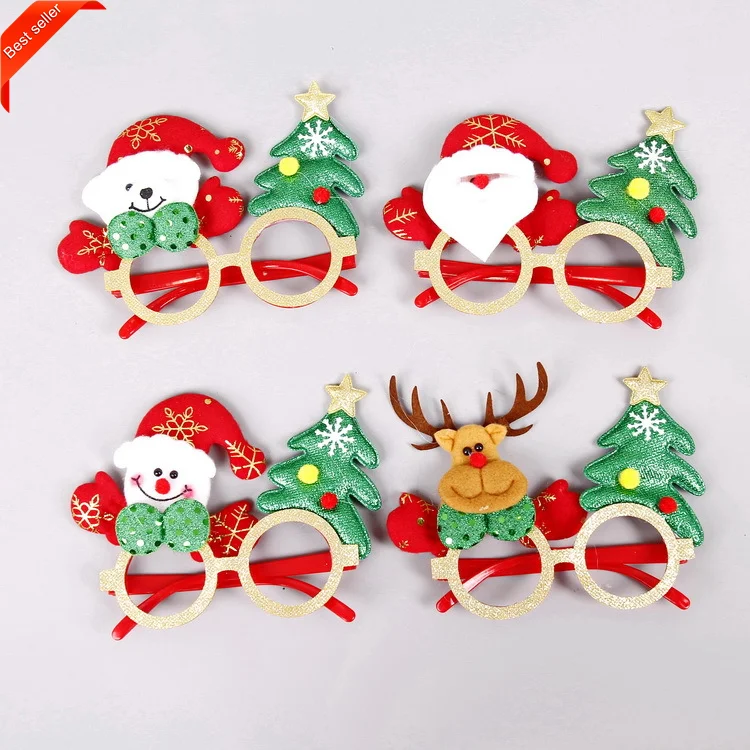Wholesale Custom High Quality Christmas Theme Party Glasses Make Decoration Creative Glasses Frame Funny Gifts Party