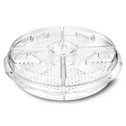 Food Serving Plate Divided Seafood Platter Plastic Vegetable Tray