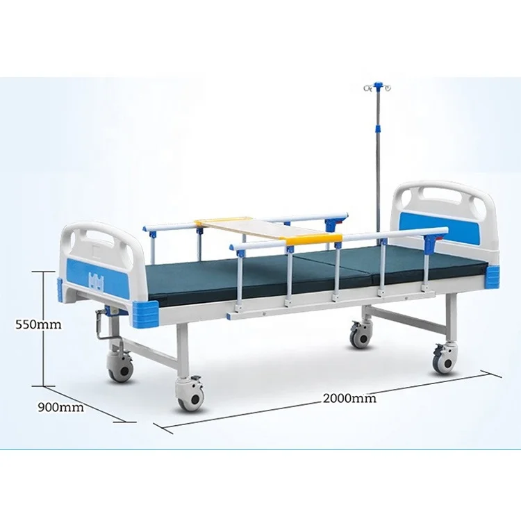 Factory Price of Manual Hospital Nursing Bed Economic ABS Single Crank Hospital Bed