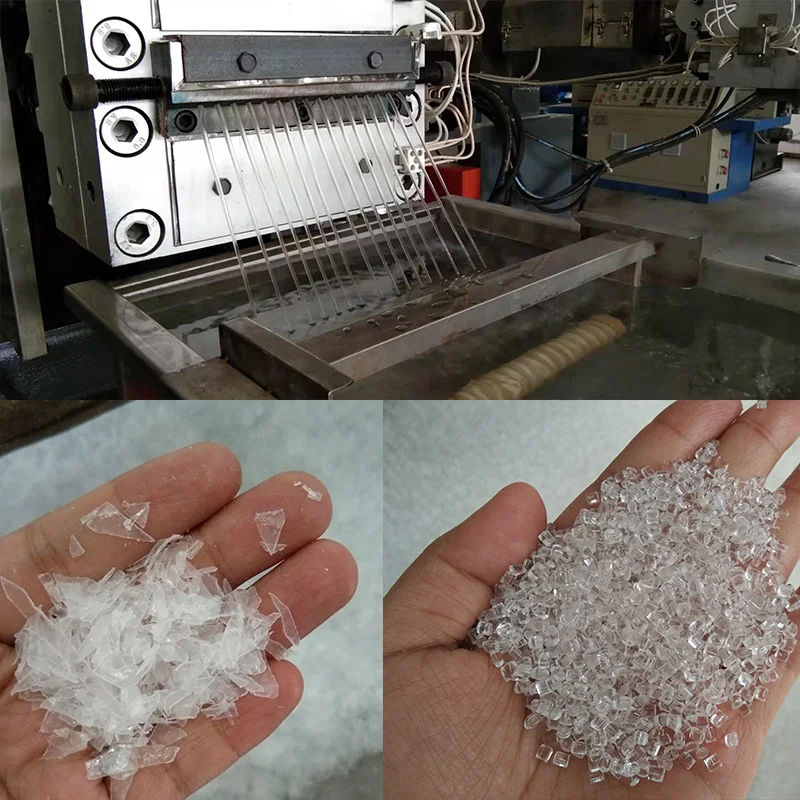 Plastic Recycling pelletizer Rigid PP PE ABS PVC Granulating Line Plastic Granule Raw Material making Machine with CE