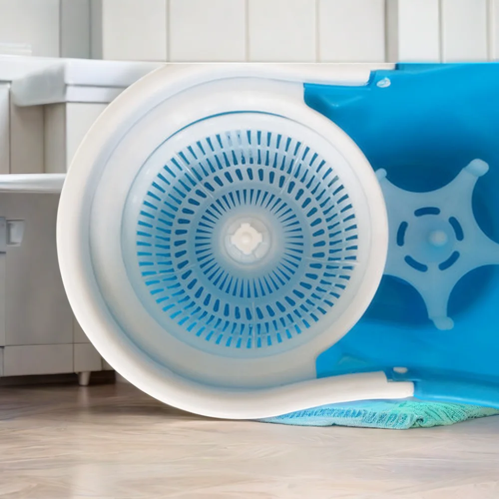 Best Selling 360 Degree Rotating Floor Cleaning Mop Bucket Triangle Shaped Aluminum Pole with Round Head Dirty Water Departure