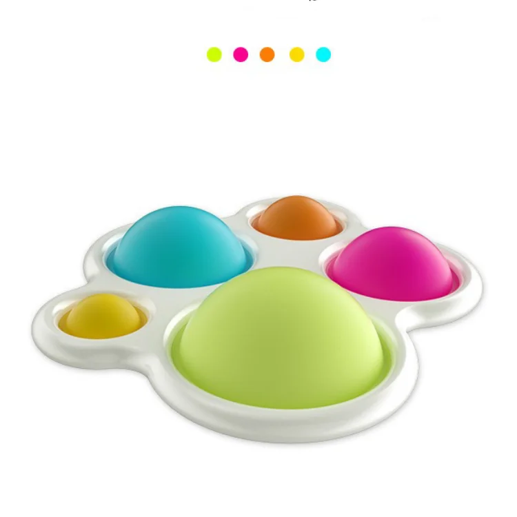 Factory Direct Sale Sensory Fidget Popper Toys Gifts for Babies Pop Push Bubbles Popper Silicone Fidget Toddler Toys